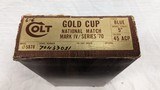 USED COLT GOLD CUP NATIONAL MATCH MK IV SERIES 70 .45 ACP (WITH LETTER) - 9 of 10