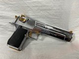 USED MAGNUM RESEARCH DESERT EAGLE 44 MAG POLISHED AND GOLD XII - 1 of 6