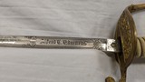 USN MODEL 1852 OFFICER'S DRESS SWORD WITH NAME - 3 of 20