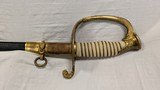 USN MODEL 1852 OFFICER'S DRESS SWORD WITH NAME - 8 of 20