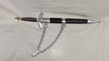 1ST MODEL LUFTWAFFE OFFICER'S DAGGER WITH CHAIN W/ LETTER OF AUTH. - 8 of 10