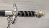 1ST MODEL LUFTWAFFE OFFICER'S DAGGER WITH CHAIN W/ LETTER OF AUTH. - 7 of 10