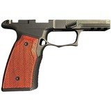 SHARPS BROS SIG P365 X MACRO PISTOL GRIP MODULE - BLACK/CHERRY - W/ SAFETY CUT