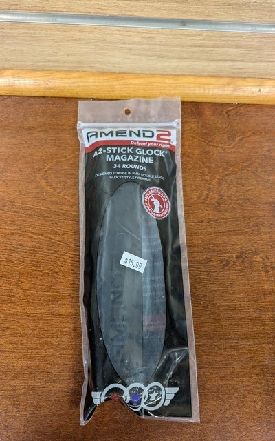 Amend2 Glock 17/19/26 9mm Polymer Magazine 34 Rounds Black - Image 1 of 2