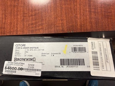 Used Browning 725 20/30 Briley 28/410 tubes Mint - Image 3 of 14