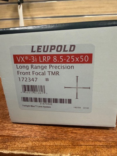 Leupold VX3i LRP8.5-25x50 FF TMR #172347 - Image 1 of 3