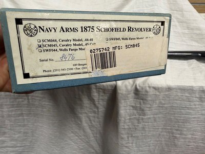 Used Navy Arms Schofield 45 LC - Image 5 of 6