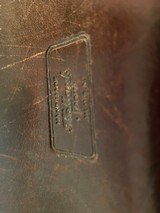 Vintage Leather Shotgun Sleeve and Ammo Range Bag - 4 of 15