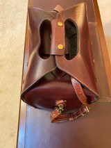 Vintage Leather Shotgun Sleeve and Ammo Range Bag - 7 of 15
