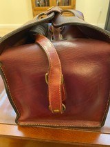 Vintage Leather Shotgun Sleeve and Ammo Range Bag - 9 of 15