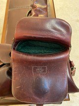 Vintage Leather Shotgun Sleeve and Ammo Range Bag - 3 of 15