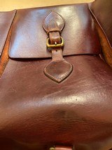 Vintage Leather Shotgun Sleeve and Ammo Range Bag - 10 of 15