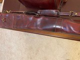Vintage Leather Shotgun Sleeve and Ammo Range Bag - 2 of 15