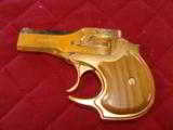 HIGH STANDARD DERRINGER 22 MAGNUM [FACTORY GOLD PLATED] UNFIRED 100% COND. SERIAL #GP0294 - 2 of 2