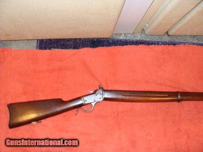 WINCHESTER 1885 LOW WALL MUSKET 22 SHORT, WITH FACTORY PEEP SITE, ALL FACTORY ORIGINAL