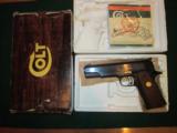 COLT SERIES 70 GOLD CUP, 45 AUTO. NEW UNFIRED IN THE BOX - 1 of 3