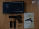 SMITH & WESSON 52-1, 38 WADCUTTER, COMES WITH OWNERS MANUAL, CLEANING KIT, WRENCH & BOX, 99% COND. [SOLD PENDING FUNDS] - 1 of 4