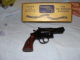 SMITH & WESSON PRE-27, 357 MAG. 3 1/2, BLUE, MFG IN THE 1950's, LIKE NEW IN THE GOLD BOX [SOLD PENDING FUNDS] - 1 of 4
