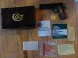 COLT SERIES 70 GOLD CUP NATIONAL MATCH, 45 ACP.
BLUE NEW UNFIRED 100% COND.
IN THE BOX - 1 of 4