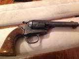 COLT BISLEY 38 WCF CAL.4 3/4" BARREL SEEMS TO BE ALL FACTORY ORIGINAL IN SHOOTING COND HAS PITTING IN VARIOUS PLACES FROM POOR STORAGE - 1 of 5