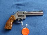 COLT PYTHON 357 MAG. "ELITE" 6" BRITE STAINLESS, NEW UNFIRED, UNTURNED, 100% COND. IN BOX - 2 of 3