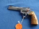 COLT PYTHON 357 MAG. "ELITE" 6" BRITE STAINLESS, NEW UNFIRED, UNTURNED, 100% COND. IN BOX - 3 of 3