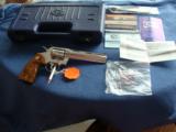 COLT PYTHON 357 MAG. "ELITE" 6" BRITE STAINLESS, NEW UNFIRED, UNTURNED, 100% COND. IN BOX - 1 of 3