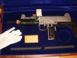 UZI #7 OF 100 ISSUED, AMERICAN HISTORICAL FOUNDATION, MFG. 1987, NICKEL PLATED, HAND ENGRAVED, ALSO 24-KARAT GENUINE GOLD [SOLD PENDING FUNDS]
- 1 of 7