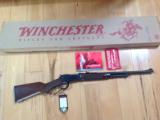 WINCHESTER 9410, 410 GA. PACKER COMPACT, TANG SAFETY, 20" BARREL WITH INVECTOR CHOKE TUBE SYSTEM, NEW UNFIRED IN BOX WITH OWNERS MANUAL, ETC. - 1 of 9