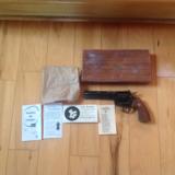 COLT PYTHON 357 MAG. 6" BLUE, MFG. 1961, LIKE NEW IN BOX WITH OWNERS MANUAL, ETC. [SOLD PENDING FUNDS] - 1 of 9