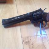 COLT PYTHON 357 MAG. 6" BLUE, MFG. 1961, LIKE NEW IN BOX WITH OWNERS MANUAL, ETC. [SOLD PENDING FUNDS] - 4 of 9