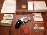 COLT PYTHON 357 MAGNUM, 2 1/2" BRIGHT STAINLESS. NEW UNFIRED, UNTURNED, 100% COND. IN THE BOX, ABSOUTELY NO DISSAPOINTMENTS [SOLD PENDING FUNDS]
- 1 of 3
