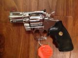 COLT PYTHON 357 MAGNUM, 2 1/2" BRIGHT STAINLESS. NEW UNFIRED, UNTURNED, 100% COND. IN THE BOX, ABSOUTELY NO DISSAPOINTMENTS [SOLD PENDING FUNDS]
- 2 of 3