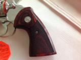 COLT PYTHON 357 MAG. [RARE 3" BRIGHT NICKEL COMBAT PYTHON], NEW UNFIRED, UNTURNED, IN BOX WITH OWNERS MANUAL, ETC. [SOLD PENDING FUNDS] - 6 of 7