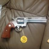 COLT PYTHON 357 MAG. 6" BRITE NICKEL, NEW, UNTURNED 100% C.OND. IN BOX.(SOLD PENDING FUNDS) - 4 of 11