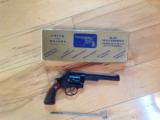 SMITH & WESSON K-22 MASTERPIECE [PRE-17] 22 LR., 6" BLUE IN GOLD BOX, 99% COND. [SOLD PENDING FUNDS] - 2 of 7