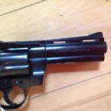 COLT PYTHON 357 MAGNUM, 4" BLUE, MFG. 1966,UNTURNED, NO TURN RING, NEW COND. IN BOX [SOLD PENDING FUNDS] - 4 of 7