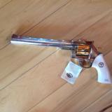 "CONSTITUTION 200TH COMMERATIVE" DAN WESSON 44 MAG. 9 3/4" BARREL HIGHLY ENGRAVED NICKEL WITH GOLD CYLINDER, TRIGGER & HAMMER - 2 of 11
