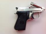 BERETTA 950 BS, JET FIRE, 25 AUTO, [RARE BRITE NICKEL] JUST ARRIVED FROM AN ESTATE, APPEARS UNFIRED, 100 % COND. IN BOX - 4 of 4