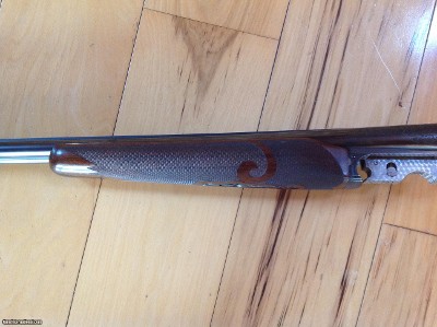 WINCHESTER 21 CUSTOM PIGEONGRADE, 410 GA. 21-6 FACTORY ENGRAVED, 4X FANCY, WALNUT, RARE ONLY 65 TOTAL 410 GA. MFG. 1948, NEW UNFIRED IN THE BOX - Image 8 of 15
