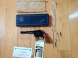 SMITH & WESSON 48-2, 22 MAGNUM, 6" BLUE, COMES WITH OWNERS MANUAL, CLEANING TOOLS, EXC. COND. IN BOX - 1 of 6