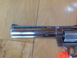 COLT PYTHON 357 MAGNUM, 6" STAINLESS, NEW 100% COND,. UNFIRED, NO TURN RING, IN BOX - 6 of 6