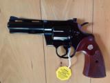 COLT PYTHON 357 MAGNUM, 4" BLUE, MFG. 1970, NEW UNFIRED, NO TURN RING, 100% COND, IN BOX [SOLD PENDING FUNDS] - 2 of 3