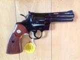 COLT PYTHON 357 MAGNUM, 4" BLUE, MFG. 1970, NEW UNFIRED, NO TURN RING, 100% COND, IN BOX [SOLD PENDING FUNDS] - 3 of 3
