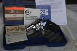 COLT PYTHON 357 MAGNUM, 2 1/2" BRIGHT STAINLESS. NEW UNFIRED, UNTURNED, 100% COND. IN THE BOX, COMES WITH COLT FACTORY AUNTHESTIC LETTER. - 1 of 3