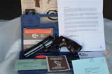 COLT PYTHON 357 MAGNUM, 4" "ROYAL BLUE" NEW 100% COND., UNFIRED, NO TURN RING, IN COLT CUSTOM SHOP BOX - 1 of 7