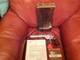 COLT PYTHON 357 MAGNUM 8" BRITE NICKEL, MFG. 1981, LIKE NEW IN BOX, NO CYLINDER RING, APPEARS UNFIRED - 1 of 3