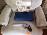 COLT ANACONDA 44 MAGNUM, 8" STAINLESS, NEW UNFIRED, NO TURN RING, LIKE NEW IN BOX - 1 of 5