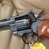 COLT PYTHON 357 MAGNUM 4" BLUE, MFG. 1980, APPEARS UNFIRED WITH NO CYLINDER TURN RING, IN BOX WITH ALL PAPERS - 11 of 11