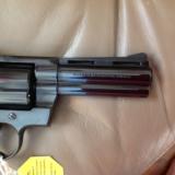 COLT PYTHON 357 MAGNUM 4" BLUE, MFG. 1980, APPEARS UNFIRED WITH NO CYLINDER TURN RING, IN BOX WITH ALL PAPERS - 7 of 11